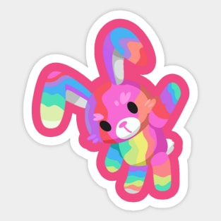 rainbow bunny Sticker